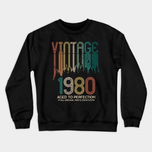 40th birthday gifts for men and women 1980 gift 40 years old Crewneck Sweatshirt